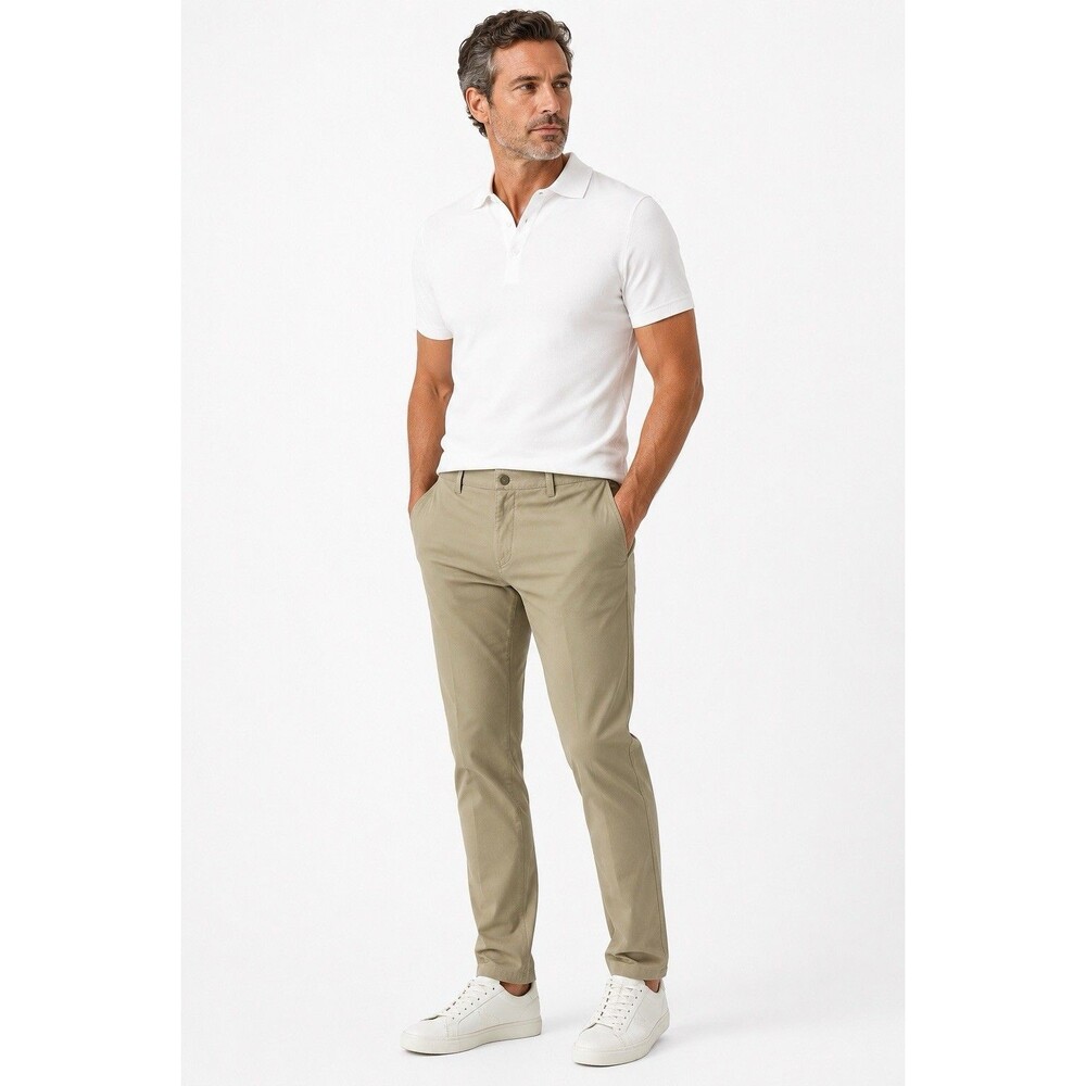Rhone Commuter Slim Pants Mens 32 Khaki Performance Stretch Travel Office